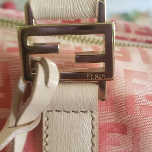 Fendi RARE Limited Edition Floral Zucchino Vitello Bauletto Boston Bag - Picture 9 of 16